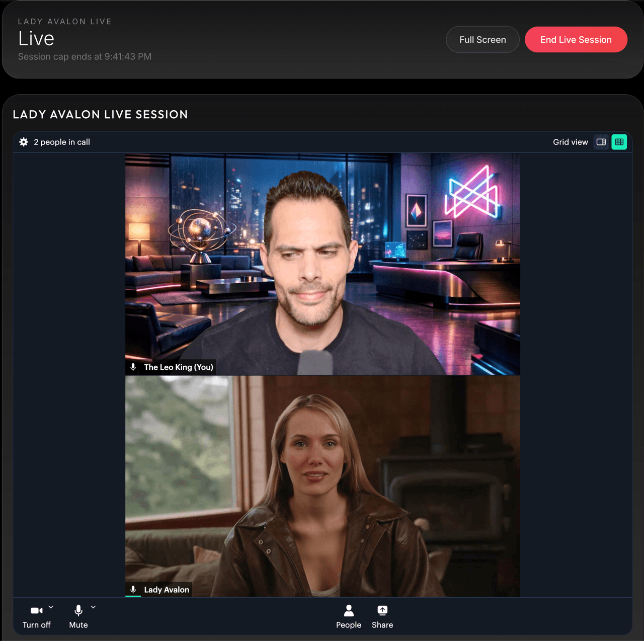 Lady Avalon Live session โ face-to-face video reading